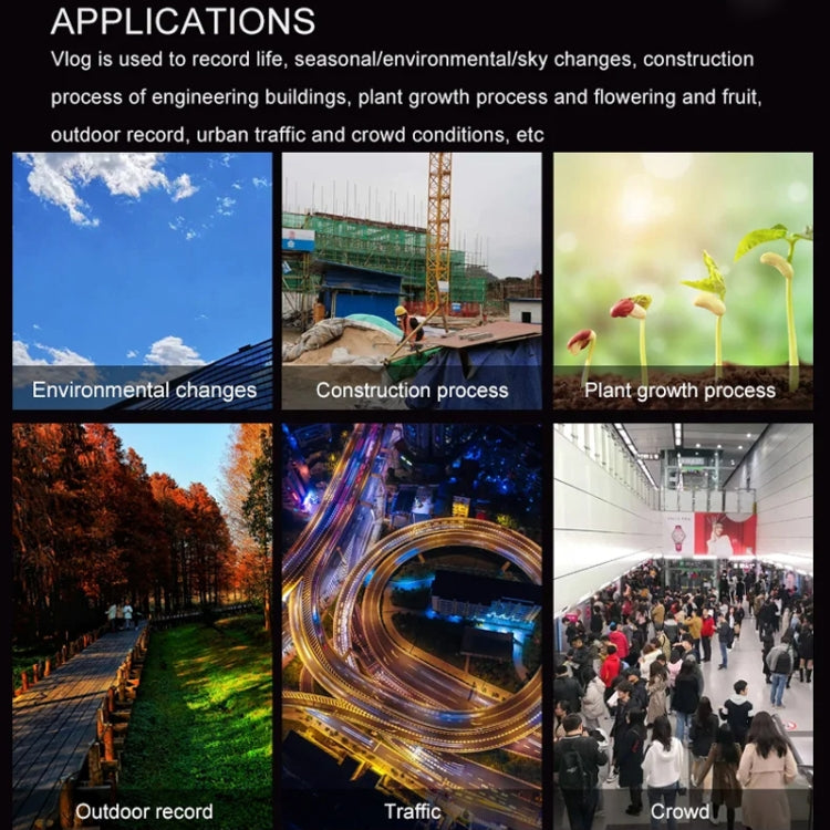 4K Time-Lapse Camera Microlight Full Color Night Vision Security Recording Construction Site Time-Lapse Camera, TL3000 4K Time-Lapse Camera Microlight Full Color Night Vision Security Recording Construction Site Time-Lapse Camera, TL3000